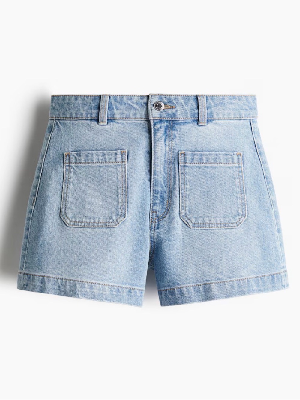 H&M 90s A-Line Patch Pocket High-Rise Shorts